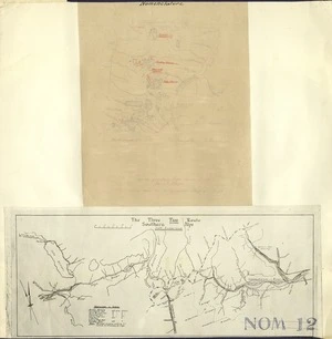 Creator unknown : The Three Pass Route across Southern Alps [maps]. 1949
