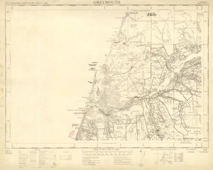 New Zealand. Department of Lands and Survey :Greymouth NZMS 177 Sheet S 44 [map with ms annotations]. 1st Edition, June 1961