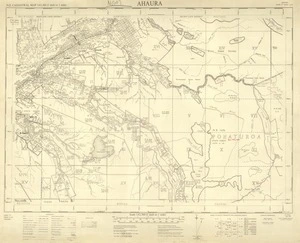 New Zealand. Department of Lands and Survey :Ahaura NZMS 177 Sheet S 45 [map with ms annotations]. 1st Edition, June 1961