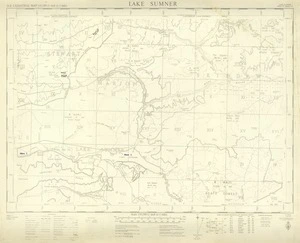 New Zealand. Department of Lands and Survey : Lake Sumner NZMS 177 Sheet S 53 [map with ms annotations]. 1st Edition, July 1962