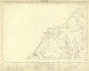 New Zealand. Department of Lands and Survey : Okarito NZMS 177 Sheet S 63 [map with ms annotations]. 1st Edition, October 1961