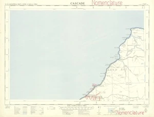 New Zealand. Department of Lands and Survey : Cascade NZMS 177A Sheet S 96 [map with ms annotations]. 1st Edition, 1 November 1963