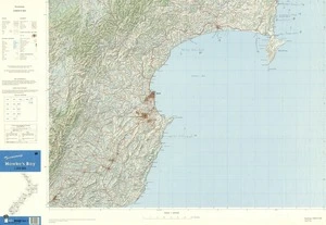 New Zealand. Department of Survey and Land Information :Terrain Map Hawke's Bay [map with ms annotations]. Second edition, 1987