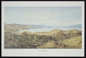 Barraud, Charles Decimus 1822-1897 :Wellington from Kelburn, 1858 / by Charles Decimus Barraud ; Wellington, Alexander Turnbull Library Endowment Trust ; Evening Post, 1984