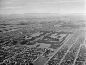 Aerial view of Invercargill showing Queen's Park