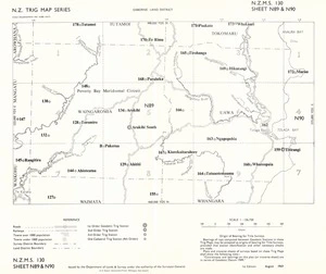 N.Z. trig map series. Sheet N89 & N90, Gisborne land district.