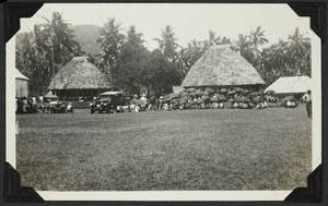 Conference of Samoan chiefs at Vaimoso