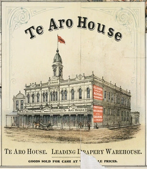 F W Niven & Co. :Te Aro House, leading drapery warehouse; goods sold for cash at wholesale prices [ca 1893]