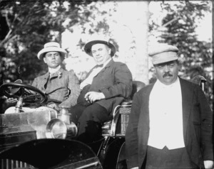 The Sultan of Johore with General Wilbur (United States Consul to Singapore) and Charles J Glidden