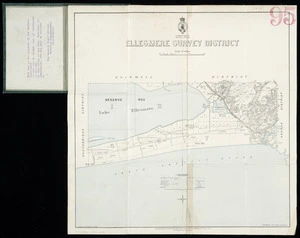 Ellesmere Survey District / drawn by A.L. Haylock, Oct. 1896.