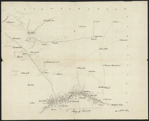 [Creator unknown] :[Sketch map of military action during the Gwalior Campaign, India, 1843] [ms map]