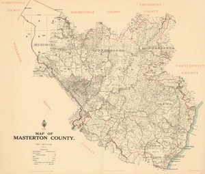 Map of Masterton County.