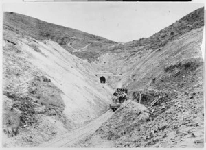 Railway line at Chain Hills Tunnel, Otago Main Trunk Line, Dunedin and Clutha Railway