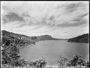 View of Lake Waikaremoana, Hawkes Bay - Photograph taken by Frank Giles Barker