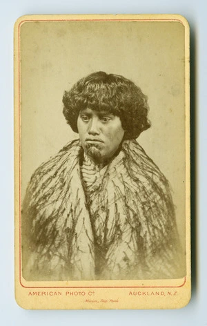 American Photo Company (Auckland) fl 1870s : [Maori portrait - Woman]