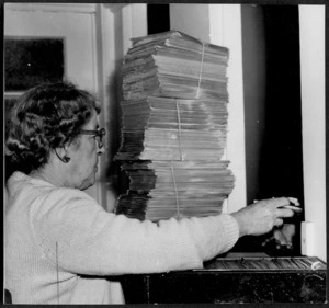 Pile of envelopes containing copies of the Mazengarb Report