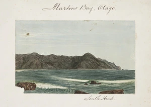 Welch, Joseph Sandell, 1841-1918 :Martins Bay, Otago. South Head. [February, 1870]