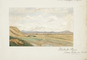 Welch, Joseph Sandell, 1841-1918 :Waitaki Plain, from Pukeuri Point [1870s]