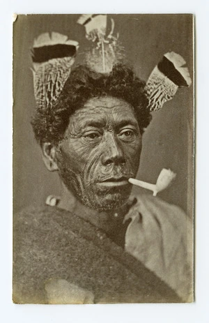 American Photo Company (Auckland) fl 1870s : [Unidentified Maori man]