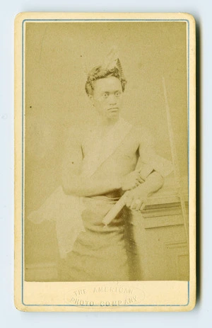 American Photo Company (Auckland) fl 1870s : [Maori portrait - Man]