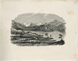 Buchanan, John, 1819-1898 :[View of a fiord, from the other side of Lake Te Anau. ca 1860]