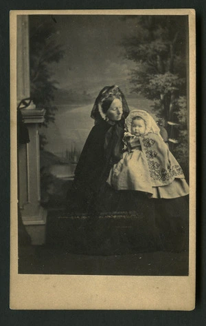 Ayles and Bonniwell (Hastings) fl 1800s : [European portrait - Woman and child]