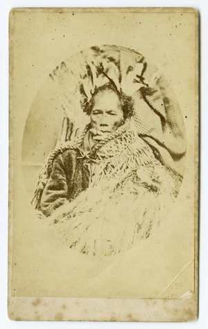 Allen, J W fl 1867-1885 : [Unidentified Maori man]