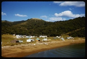 View of the Jack and Jill campground, Bay of Islands