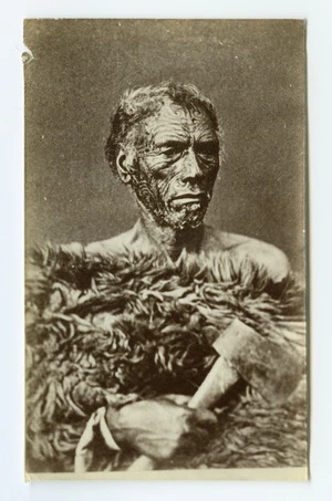 American Photo Company (Auckland) fl 1870s : [Unidentified Maori man]