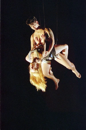 Dancers Neil Ieremia and Helen Winchester performing in a dance choreographed by Douglas Wright - Photograph taken by John Nicholson