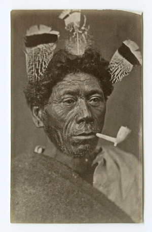 American Photo Company (Auckland) fl 1870s : [Unidentified Maori man]