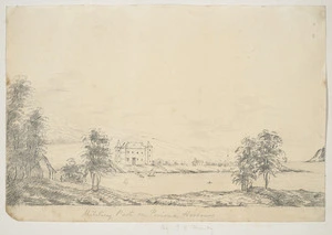 Mundy, Godfrey Charles, 1804-1860 :Military post on Porirua Harbour [January 1848]