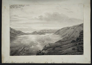 [Buchanan, John], 1819-1898 :Serpentine Valley on the Taieri. 1856.