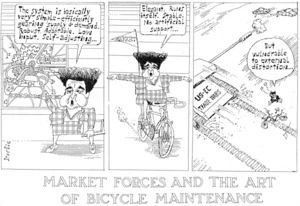 Brockie, Bob :Market forces and the art of bicycle maintenance. 29 January 1993.