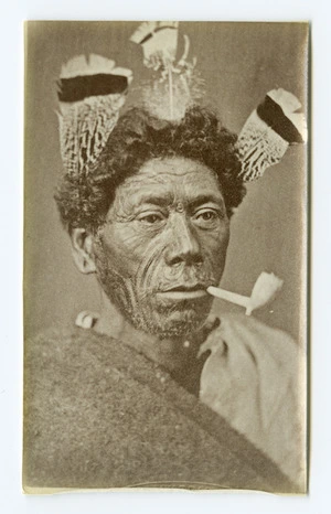 American Photo Company (Auckland) fl 1870s : [Unidedntified Maori man]