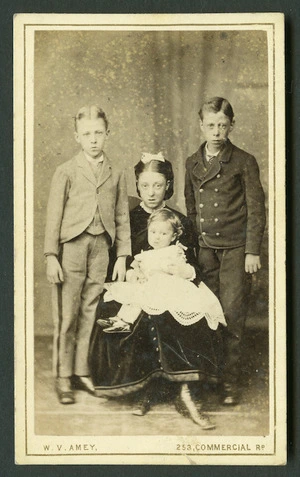 Amey, W V Amey (Landport) fl 1890s : [European portrait group - Children]