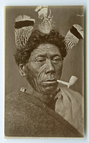 American Photo Company (Auckland) fl 1870s : [Unidentified Maori man]