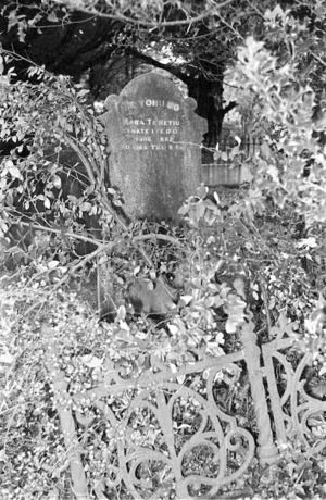 The grave of Hara Te Retiu, plot 93.O, Sydney Street Cemetery.