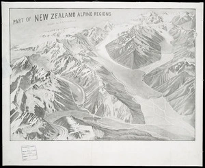 Part of New Zealand alpine regions / drawn by B.A. Broadhead.