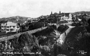 Kelburn, Wellington showing the Tea Kiosk and the top of the cable car route