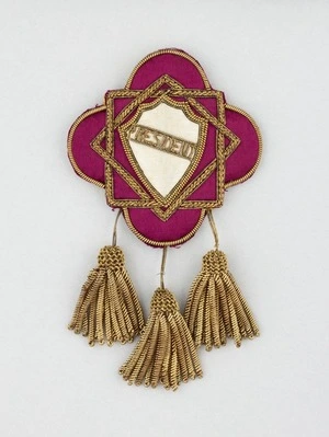 Spencer & Co :President [Women's Social and Political League badge belonging to Louisa Jane Seddon]. London [1890s? Obverse].