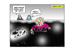 "Down & Dirty" with Judith Collins in the mud