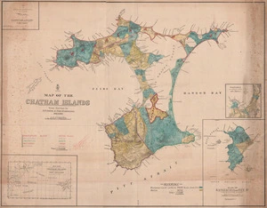 Map of the Chatham Islands [Land Blocks]