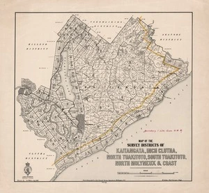 Map of the Survey Districts of Kaitangata, Inch Clutha, North Tuakitoto, South Tuakitoto, North Molyneux & Coast