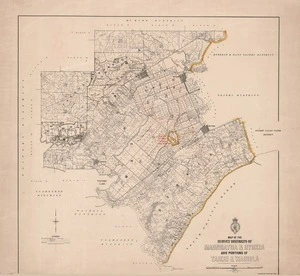 Map of the Survey Districts of Maungatua & Otokia and Portions of Taieri & Waihola