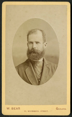 Bear, William fl 1870-1882 :Portrait of unidentified man