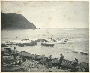 Fishermen at Ohariu Bay