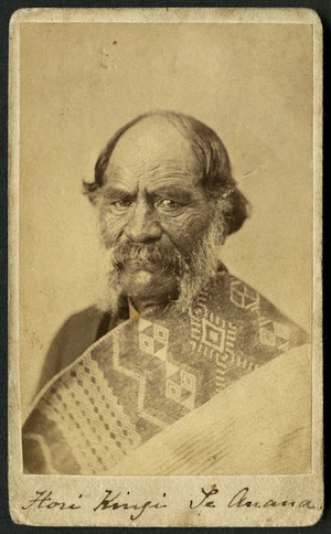 Bishop, G W fl 1860s : Portrait of Hori Kingi Te Anaua