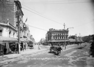 Intersection of Cashel and High Streets, Christchurch