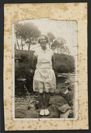 Elsie Farrelly at Waitangi, Waiuku